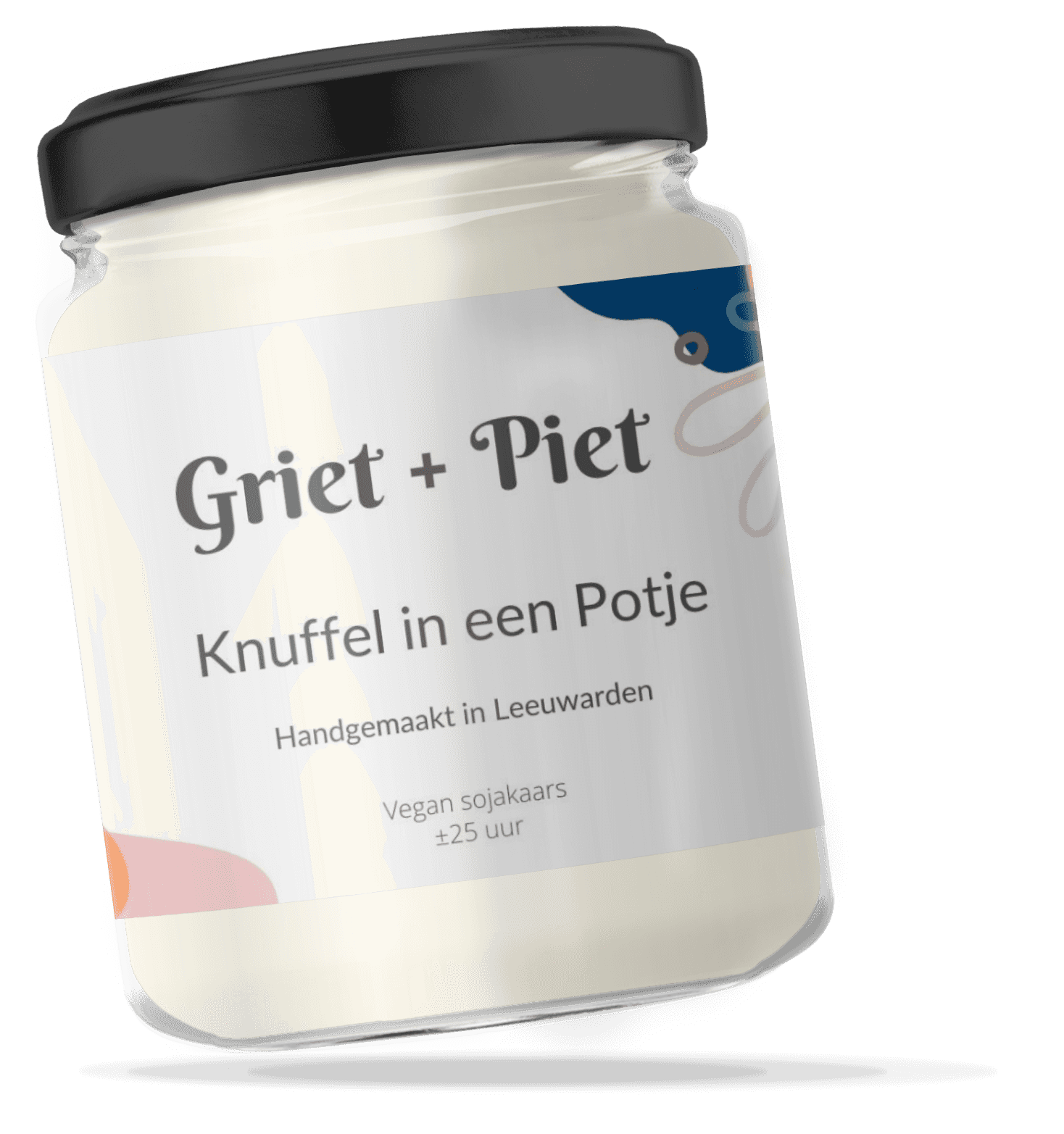 Kaars Knuffel in een potje